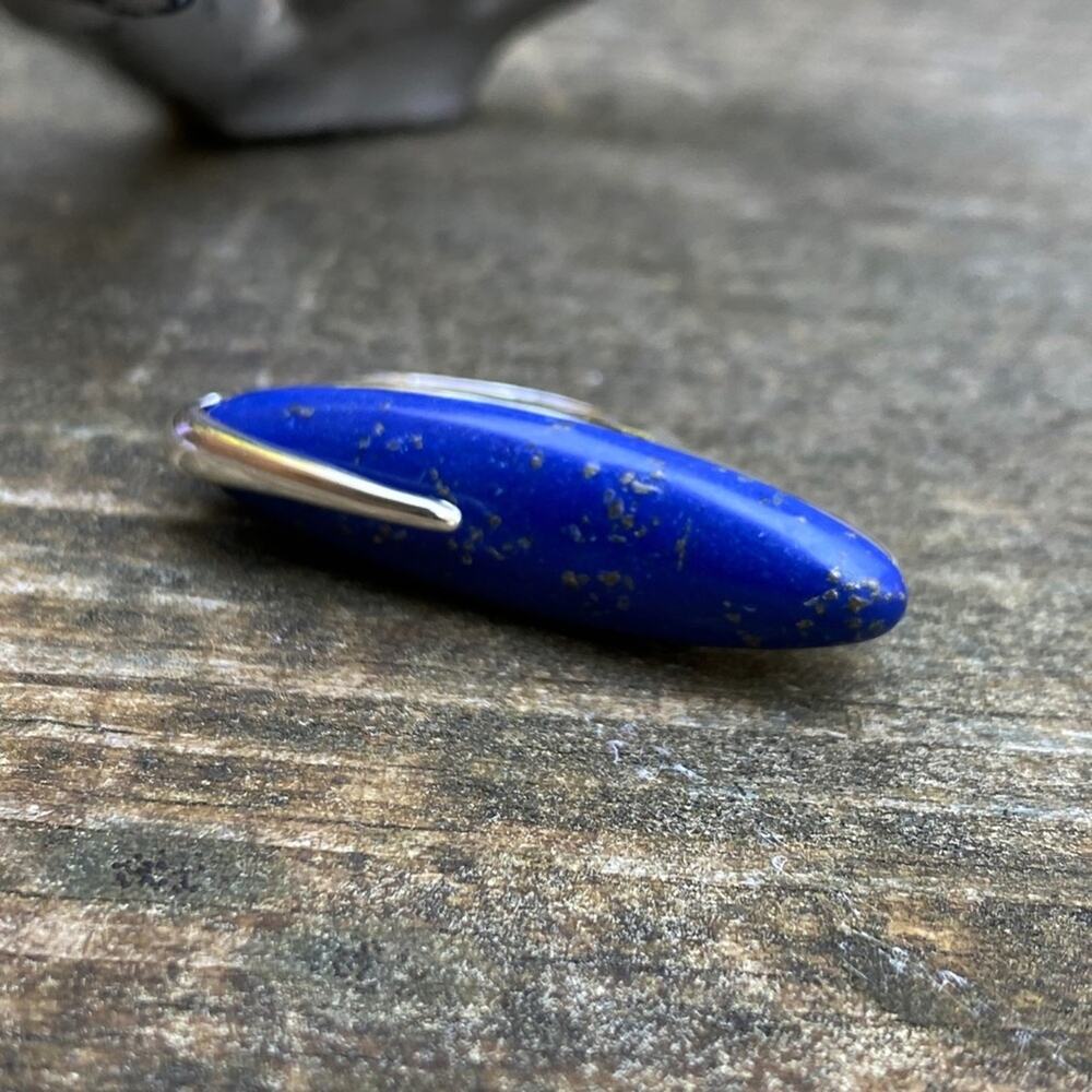 NEW Silver & Lapis Deco Statement Ring